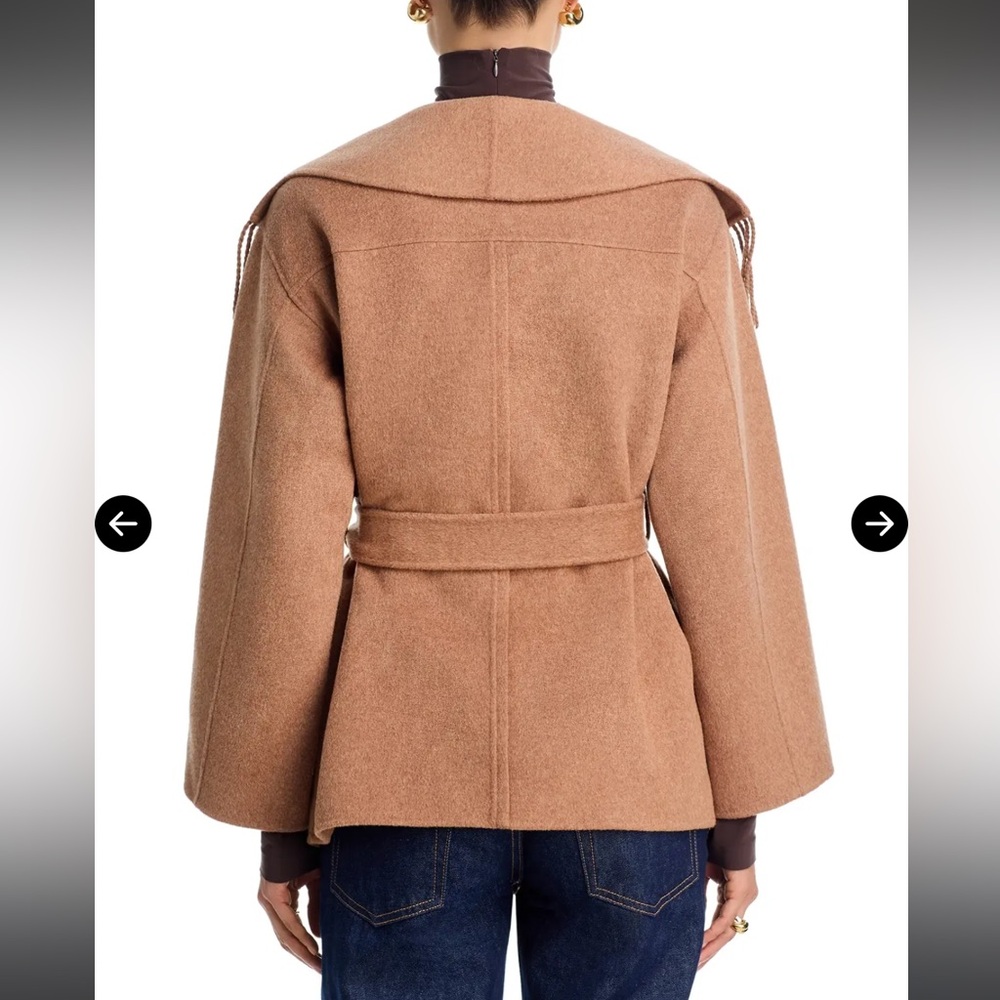 SIMKHAI Rowen Fringe Belted Wool Jacket - Picture 3 of 16